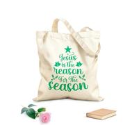 AILOONG Polyester Cotton Storage bags 340g/m² thick fabric jesus is the reason Customizable slogan