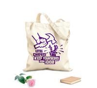 AILOONG Polyester Cotton Storage bags 340g/m² thick fabric keep yourselves from idols Customizable slogan