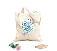 AILOONG Polyester Cotton Storage bags 340g/m² thick fabric set 7 hand lettering baby quotes so loved Customizable slogan