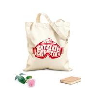 AILOONG Polyester Cotton Storage bags 340g/m² thick fabric Ski goggles eat sleep ride repeat Customizable slogan