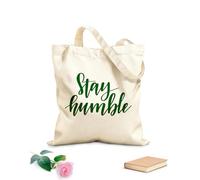 AILOONG Polyester Cotton Storage bags 340g/m² thick fabric stay humble motivational Customizable slogan