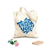 AILOONG Polyester Cotton Storage bags 340g/m² thick fabric thank you lettering set Customizable slogan