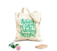 AILOONG Polyester Cotton Storage bags 340g/m² thick fabric totally guilty of stealing hearts valentine Customizable slogan