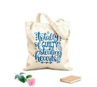 AILOONG Polyester Cotton Storage bags 340g/m² thick fabric totally guilty of stealing hearts valentine Customizable slogan