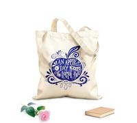 AILOONG Polyester Cotton Storage bags an apple a day ke the doctor away motivational 340g/m² thick fabric Customizable slogan