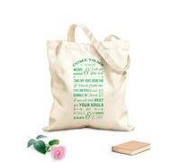 AILOONG Polyester Cotton Storage bags biblical phrase from matthew gospel come to me 340g/m² thick fabric Customizable slogan