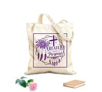 AILOONG Polyester Cotton Storage bags created with a purpose jesus christ 340g/m² thick fabric Customizable slogan