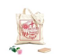 AILOONG Polyester Cotton Storage bags created with a purpose jesus christ 340g/m² thick fabric Customizable slogan
