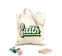 AILOONG Polyester Cotton Storage bags faith label cut out high quality 340g/m² thick fabric Customizable slogan