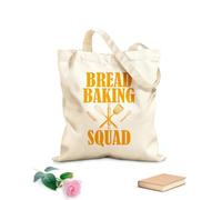 AILOONG Polyester Cotton Storage bags funny bread baking squad 340g/m² thick fabric Customizable slogan