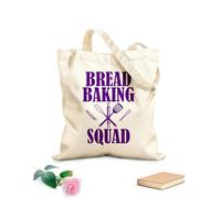 AILOONG Polyester Cotton Storage bags funny bread baking squad 340g/m² thick fabric Customizable slogan