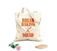 AILOONG Polyester Cotton Storage bags funny bread baking squad 340g/m² thick fabric Customizable slogan