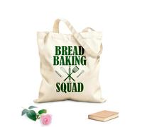 AILOONG Polyester Cotton Storage bags funny bread baking squad 340g/m² thick fabric Customizable slogan