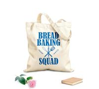 AILOONG Polyester Cotton Storage bags funny bread baking squad 340g/m² thick fabric Customizable slogan