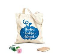 AILOONG Polyester Cotton Storage bags grateful thankful blessed 340g/m² thick fabric Customizable slogan