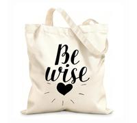 AILOONG Polyester Cotton Storage bags hand lettering christian quotes god bless 12 oz thick fabric Customizable slogan 25x30cm Small