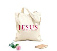 AILOONG Polyester Cotton Storage bags jesus is reason 340g/m² thick fabric Customizable slogan