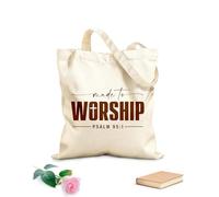 AILOONG Polyester Cotton Storage bags made to worship christian 340g/m² thick fabric Customizable slogan