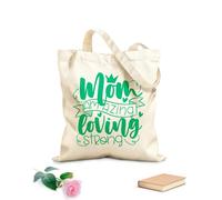 AILOONG Polyester Cotton Storage bags mom amazing loving strong motivational quote 340g/m² thick fabric Customizable slogan