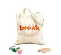 AILOONG Polyester Cotton Storage bags Never Give Up Break Rules Impossible Is Nothing 340g/m² thick fabric Customizable slogan