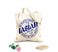 AILOONG Polyester Cotton Storage bags no weapon formed against me shall prosper 340g/m² thick fabric Customizable slogan