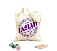 AILOONG Polyester Cotton Storage bags no weapon formed against me shall prosper 340g/m² thick fabric Customizable slogan