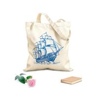 AILOONG Polyester Cotton Storage bags Sailing Ship At Sea 340g/m² thick fabric Customizable slogan