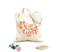 AILOONG Polyester Cotton Storage bags some bunny loves you lettering 340g/m² thick fabric Customizable slogan