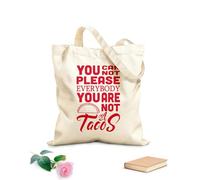 AILOONG Polyester Cotton Storage bags taco quote you can not please everybody 340g/m² thick fabric Customizable slogan
