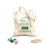 AILOONG Polyester Cotton Storage bags there is always more to discover lettering 340g/m² thick fabric Customizable slogan