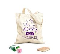 AILOONG Polyester Cotton Storage bags there is always more to discover lettering 340g/m² thick fabric Customizable slogan