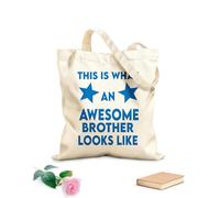 AILOONG Polyester Cotton Storage bags This Is What An Awesome Brother Looks Like 340g/m² thick fabric Customizable slogan