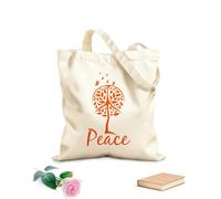 AILOONG Polyester Cotton Storage bags tree of hope faith and love logo 340g/m² thick fabric Customizable slogan