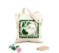 AILOONG Polyester Cotton Storage bags Woman And Pink Dolphin Brazilian Folklore 340g/m² thick fabric Customizable slogan