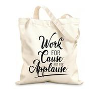 AILOONG Reinforced Bottom Canvas Bag Encourage focus on the substance and meaning of work 12 oz thick fabric Uses as a gift bag 25x30cm Small