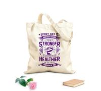 AILOONG Reinforced Bottom Canvas Bag Every day in the gym is another chance to get stronger eat better live healthier and become the best version of yourself 340g/m² thick fabric Uses as a gift bag