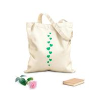AILOONG Reinforced Bottom Canvas Bag flying hearts stream love likes emotions silhouette 340g/m² thick fabric Uses as a gift bag