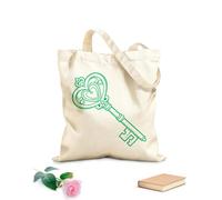 AILOONG Reinforced Bottom Canvas Bag Forged keys are a symbol of strong love and marriage wedding 340g/m² thick fabric Uses as a gift bag