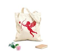 AILOONG Reinforced Bottom Canvas Bag four cupid angels with bow and arrow 340g/m² thick fabric Uses as a gift bag
