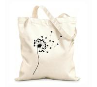 AILOONG Reinforced Bottom Canvas Bag from a dandelion seeds depart a 12 oz thick fabric Uses as a gift bag 35x40cm Large