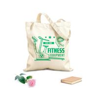 AILOONG Reinforced Bottom Canvas Bag gym icon fitness bodybuilding sport club training 340g/m² thick fabric Uses as a gift bag