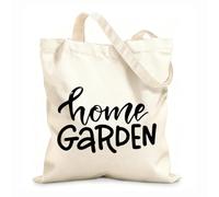 AILOONG Reinforced Bottom Canvas Bag Hand drawn gardening lettering funny quote motivational phrase advertising 12 oz thick fabric Uses as a gift bag 25x30cm Small