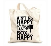 AILOONG Reinforced Bottom Canvas Bag vintage postal worker 12 oz thick fabric Uses as a gift bag 35x40cm Large