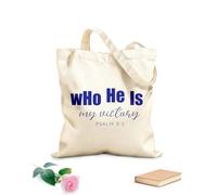 AILOONG Reinforced Bottom Canvas Bag who he is my victory 340g/m² thick fabric Uses as a gift bag