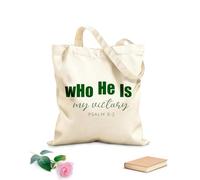 AILOONG Reinforced Bottom Canvas Bag who he is my victory 340g/m² thick fabric Uses as a gift bag