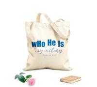 AILOONG Reinforced Bottom Canvas Bag who he is my victory 340g/m² thick fabric Uses as a gift bag