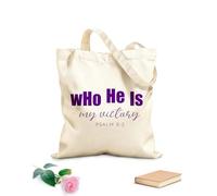 AILOONG Reinforced Bottom Canvas Bag who he is my victory 340g/m² thick fabric Uses as a gift bag