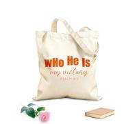 AILOONG Reinforced Bottom Canvas Bag who he is my victory 340g/m² thick fabric Uses as a gift bag
