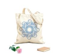 AILOONG Reusable Shopper Bags Abstract Gothic Mandala With Celtic Tracery 340g/m² thick fabric Foldable