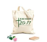 AILOONG Reusable Shopper Bags Bible Verse Day 340g/m² thick fabric Foldable